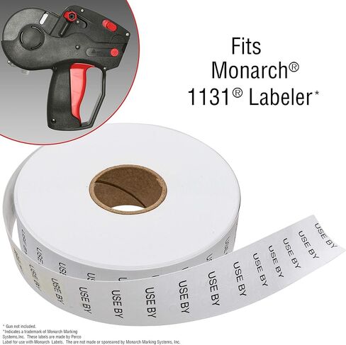 Perco Best by Labels for Monarch 1131 Price Gun - 8 Rolls, 20,000 Marking Labels in Saudi Arabia