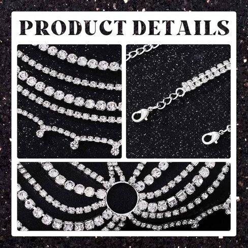 سابق 1920s قناع تنكر حجر الراين رئيس سلسلة الزعنفة متعددة الطبقات شرابة كريستال الوجه أغطية الرأس ملهى ليلي الوجه الشعر مجوهرات خوذة للنساء in Kuwait