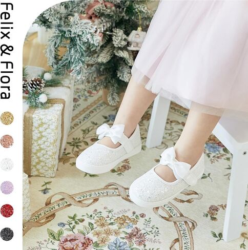 Felix & Flora Toddler/Little Kid Girls Running Shoes Glitter Sneakers Princess Fashion Casual Sports Shoes in Kuwait