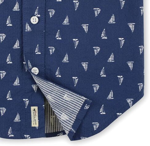 Hope & Henry Boys' Short Sleeve Poplin Button Down Shirt in Saudi Arabia