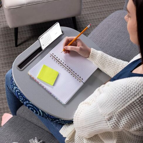 مكتب لاب توب من بيردروك هوم مع وسادة وسادة | فتحة الجهاز اللوحي | يناسب أجهزة الكمبيوتر المحمولة حتى 15 بوصة | الأجهزة اللوحية حتى 9.6 بوصة | نمط Tiedye Sunburst الأزرق | كمبيوتر محمول وطاولة للكتابة | العمل من المنزل in Kuwait