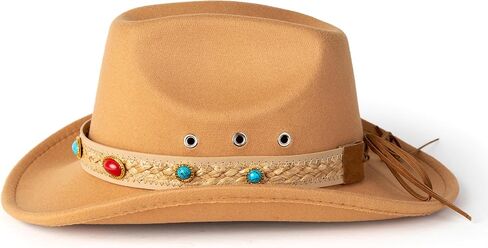 Womens Floppy Hat Wide Band Dress Up Cowgirl Hat in Saudi Arabia