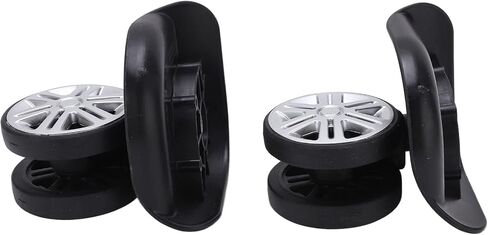 Luggage Suitcase Wheels, 1 Pair Trunk Wheels Luggage Wheel Spare Part Universal Wheel Replacement Suitcase Wheel Repair Replacement Mute Wheels for Luggage Suitcase Trolley in Saudi Arabia