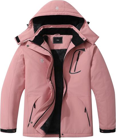 KAIDER Women's Plus Size Waterproof Ski Jacket Winter snow outdoor warm hooded raincoat Mountain Windbreaker Coat in Saudi Arabia