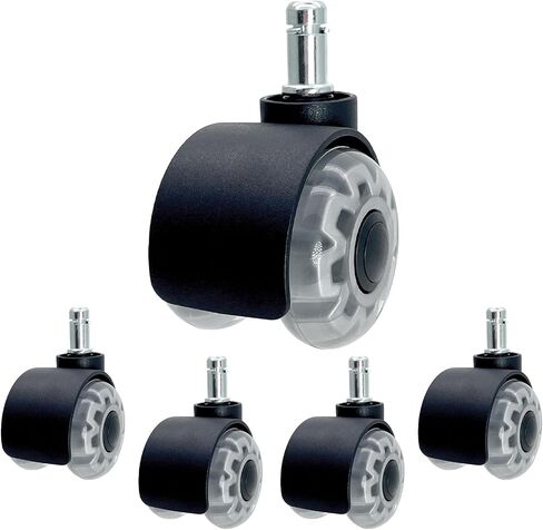 Office Chair Wheels - 2 Inch Roller Blade Wheels Office Chairs Heavy Duty Replacement Wheels for Office Chair, Set of 5 in Saudi Arabia