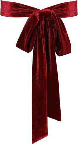 Geyoga Women Velvet Sash Belt Dress Sash Tie Waist Belt Skinny Neck Scarf Wedding Special Occasion Prom Formal in Saudi Arabia