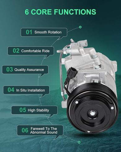 ضاغط تيار متردد مع قابض C لسيارة 2008-2009 مناسب لسيارة Infiniti EX35 3.5L، 2007-2008 مناسب لسيارة Infiniti G35 3.5L، 2008-2010 مناسب لسيارة Infiniti M35 3.5L، ضاغط تكييف الهواء OE CO 11331C in Saudi Arabia