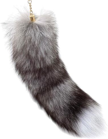 Therian tail Fluffy Fox Tail Fur Fox Tail Keychain furry tail Costume Cosplay Accessorie Furry Wolf Tail Handbag in Saudi Arabia
