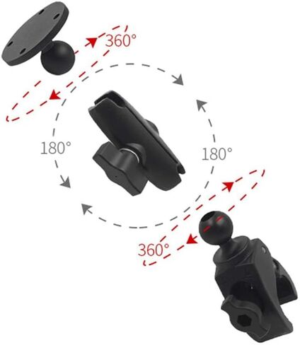 Marine Composite Double Socket Arm for All Industry Standard 1 inch / 25mm / B Size Ball adapters, Compatible with RAM, Arkon, iBolt and More (2.2 in) in Kuwait
