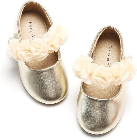 Felix & Flora Toddler Little Girls Dress Shoes - Flower Girls Mary Jane Flats Ballet Shoes Party Wedding in Saudi Arabia
