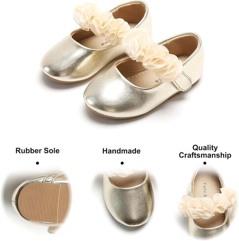 Felix & Flora Toddler Little Girls Dress Shoes - Flower Girls Mary Jane Flats Ballet Shoes Party Wedding in Saudi Arabia