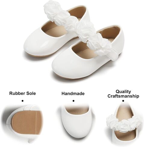 Felix & Flora Toddler Little Girls Dress Shoes - Flower Girls Mary Jane Flats Ballet Shoes Party Wedding in Saudi Arabia