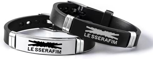 2 حزمة من أساور LE SSERAFIM Merch، أساور سيليكون ساحرة من LE SSERAFIM مجوهرات للهدايا in Kuwait