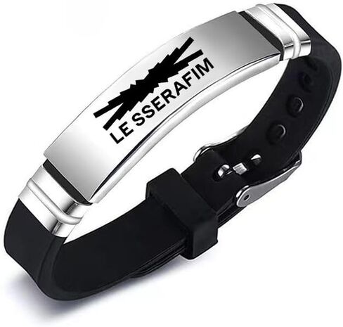 2 حزمة من أساور LE SSERAFIM Merch، أساور سيليكون ساحرة من LE SSERAFIM مجوهرات للهدايا in Kuwait