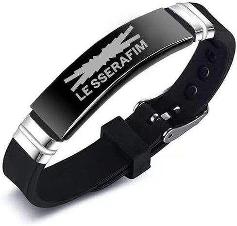 2 حزمة من أساور LE SSERAFIM Merch، أساور سيليكون ساحرة من LE SSERAFIM مجوهرات للهدايا in Kuwait