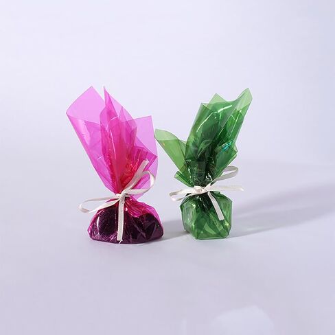 GSHLLO 120 Pcs Colored Cellophane Sheets Cello Wrapping Paper Gift Candy Wrap Sheets Plastic Transparency Sheets for DIY Arts Crafts in Saudi Arabia