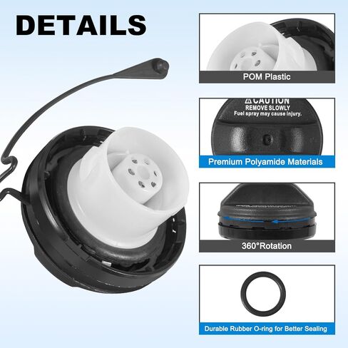 غطاء خزان الوقود بغطاء غاز متوافق مع Toyota Leuxs 4Runner Avalon Corolla Highlander Matrix Sequoia Sienna Es300 Gs300 استبدال #77300-33070 in Kuwait