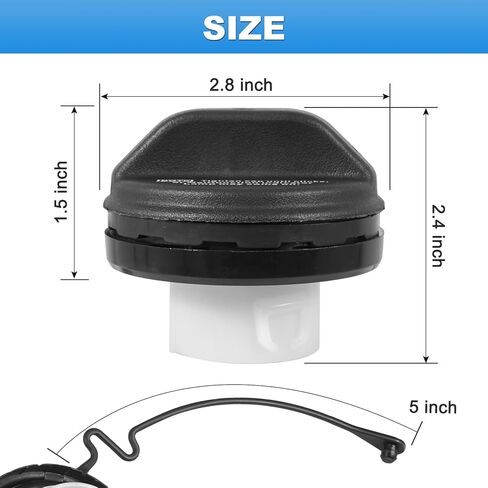 غطاء خزان الوقود بغطاء غاز متوافق مع Toyota Leuxs 4Runner Avalon Corolla Highlander Matrix Sequoia Sienna Es300 Gs300 استبدال #77300-33070 in Kuwait