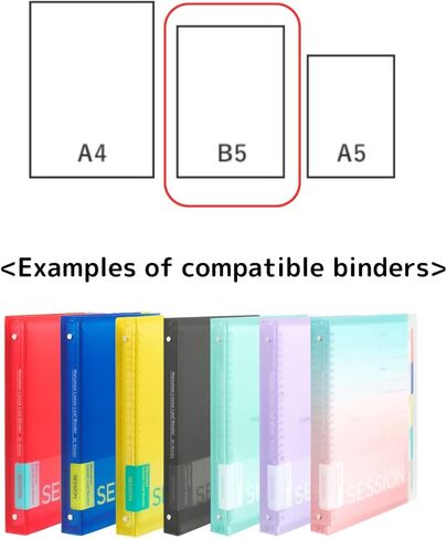 ورق مارومان B5 ملون بأوراق سائبة مقاس 6 مم، 60 ورقة (وردي) × 3 in Kuwait