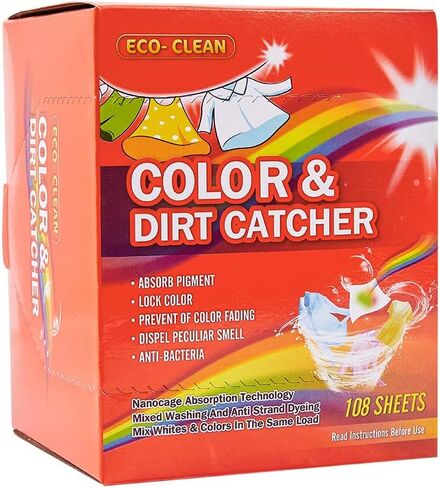 Dye Trapping Sheets 72 Count, Color Absorber Laundry Sheets, Prevent Light Colored Clothes from Being Dyed in Saudi Arabia