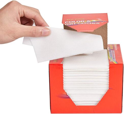 Dye Trapping Sheets 72 Count, Color Absorber Laundry Sheets, Prevent Light Colored Clothes from Being Dyed in Saudi Arabia