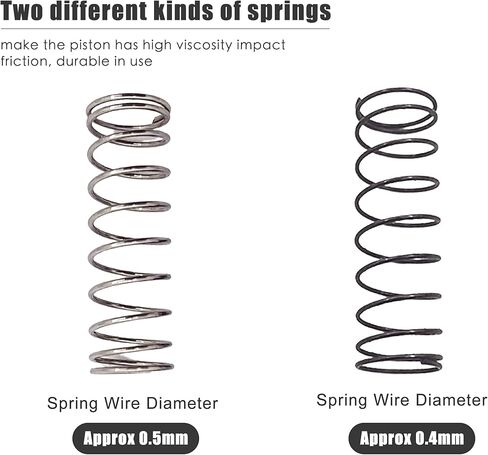 4 قطعة من ممتص الصدمات الأمامي والخلفي من الألومنيوم مجمعة لسيارة الزاحف المحورية SCX24 1/24 RC باللون الأحمر in Kuwait
