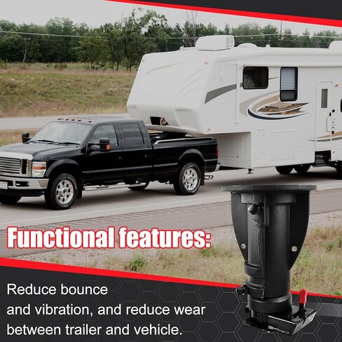 C5G1216 Gooseneck Adapter Adjustable Cushioned RV 5th Wheel，12"-16" Adjustable Fifth Wheel to Gooseneck Adapter for Camper，RV，Trailer in Kuwait