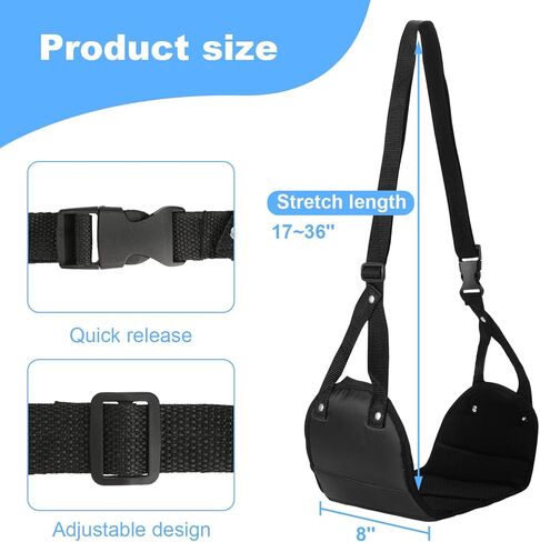 Airplane Foot Hammock for Plane Travel, Foot Rest for Under Desk at Work, Airplane Foot Rest, Adjustable Foot Rest for Air Travel, Airplane Travel Essentials for Flying, Office Desk Accessories(Blue) in Kuwait