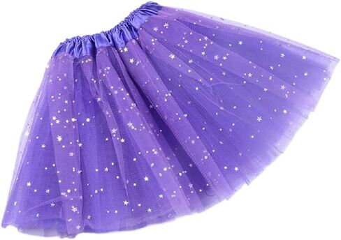 2-8 Years Girls Layered Stars Sequins Tutu Skirt Princess Ballet Dance Dress in Kuwait