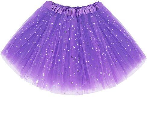 2-8 Years Girls Layered Stars Sequins Tutu Skirt Princess Ballet Dance Dress in Kuwait