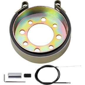 Yerbay Rear 4" Drum Brake Band Pin Brake Cable Kit for Predator 212cc 420cc 196cc Go Kart Cart Dune Yard Buggies Mini Bike ATV for Rotary 484 Azusa 2251-B Manco Bandit Critter 1492 4316 297 Yerf-Dog