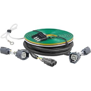 CURT 58903 Custom Towed-Vehicle RV Wiring Harness for Dinghy Towing, Fits Select Jeep Wrangler JK , Black