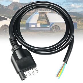 5 Way Trailer Connector Wire 40 inch Jacketed Cable, Trailer Light Wire 5 Pin Trailer Connector Trailer Wiring Harness Extension DD011