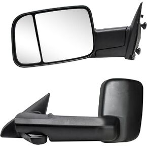 WLLW Side Mirror Replacement Glass for 02-08 Dodge Ram 1500 Driver Side 2500 3500 Van 4000