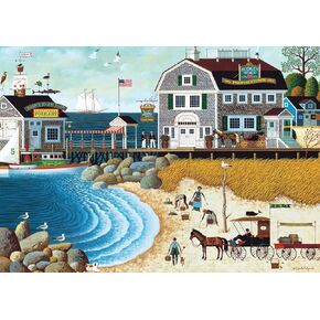 Buffalo Games - Charles Wysocki - Clammers at Hodges - أحجية الصور المقطوعة 300 قطعة للبالغين، ألغاز تحدي مثالية ليالي الألعاب - حجم اللغز النهائي هو 21.25 × 15.00