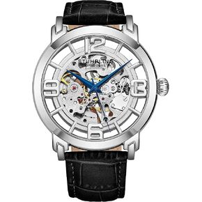 Stuhrling Original Skeleton Watches for Men - Mens Automatic Watch Self Winding Mens Dress Watch - Mens Winchester 44 Elite Watch Mechanical Watch for Men
