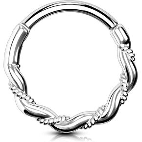 OUFER 16G Daith Piercing Jewlery, 316l Surgical Steel Helix Piercing Jewelry, Daith Earrings, Helix Hoop Earrings for Women, Conch Rook Septum Piercing Jewelry