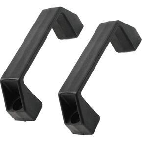 XMHF 2Pcs Plastic Grab Handle Door Handle 7mm Mounting Hole for Entry Door Assist Bar RV Black
