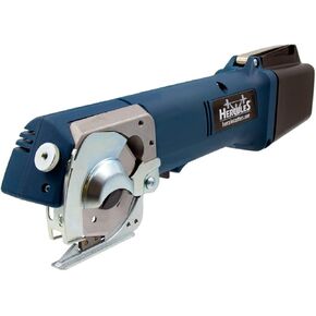 Hercules MB-60H Electric Cordless Rotary Shear – Rechargeable Multi-Layer Cutter for Natural & Synthetic Fabric, Leather, Carpet, Denim & More