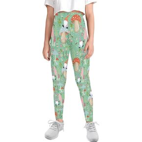 Leggings for Girls Size 4-13 High Waisted Pants for Running Yoga Workout Stretch Tights Trousers