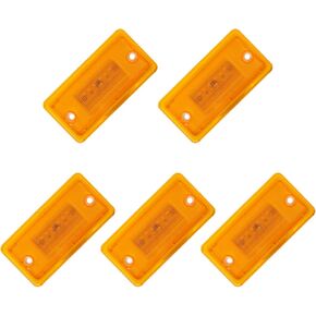 5 PCS LED Cab Roof Clearance Marker Light Front Top Amber Lamps Fit for Freightliner (5PCS)