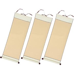 EXCEART 3pcs Blank Scroll Scroll Rice Paper Scrolls Painting Supply Calligraphy Scroll Paper Chinese Scroll Blank Paper Scrolls Blank Canvas Drawing Scrolls Handmade Paper White Four Feet