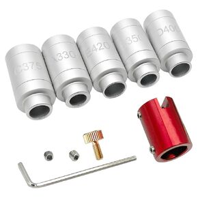 Gauge Body with 5 Bushing Set for A330 C375 D400 B350 E420, Headspace Gauge Body Kit Headspace Gauge Kit Compatible with Checking Most Bottlenecks