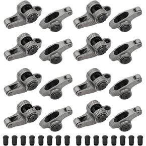 ECCPP PCE261.1179 Engine Rocker Arm Fits For Chevy BBC 454 396 427 Roller Rocker Arm 1.7 Ratio 7/16" 16pcs