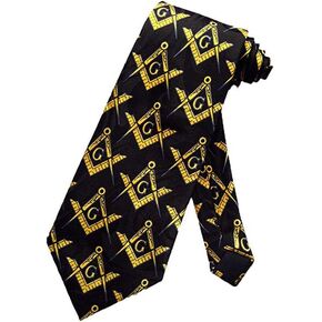 Masonic Square & Compass Tie Necktie D0026
