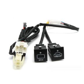 USB QC3.0 Charger+PD for VW Jetta MK6 2010-2014 and Golf GTI R-Line 2006-2013 MK5