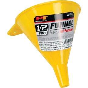 Performance Tool W4007 All Purpose Funnel, 1/2 Pint Capacity