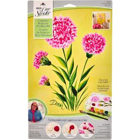 FolkArt, Sunflower One Stroke Beginner Painting Kit, Includes 5 Colors, 1 Flat Brush, and a Reusable Teaching Guide