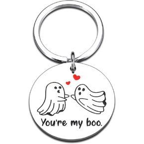 Boo Basket Stuffers for Women Boo Keychain Halloween Basket Stuffers Spooky Basket for Him Her Fall Basket Stuffers Fall Gift for Women Halloween Gifts for Women Men Boo Basket Ideas Spooky Gifts