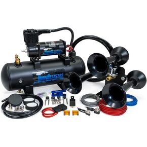 Hornblasters Bandit 228H 2-Gallon All-In-One Air Horn Kit - 3 Trumpets - Easy Install